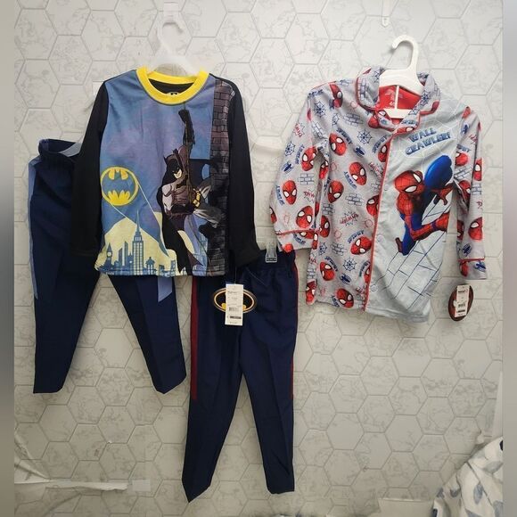 Nwt Boy's XS 4/5 Pajama tops and Pants Bundle - Picture 1 of 9